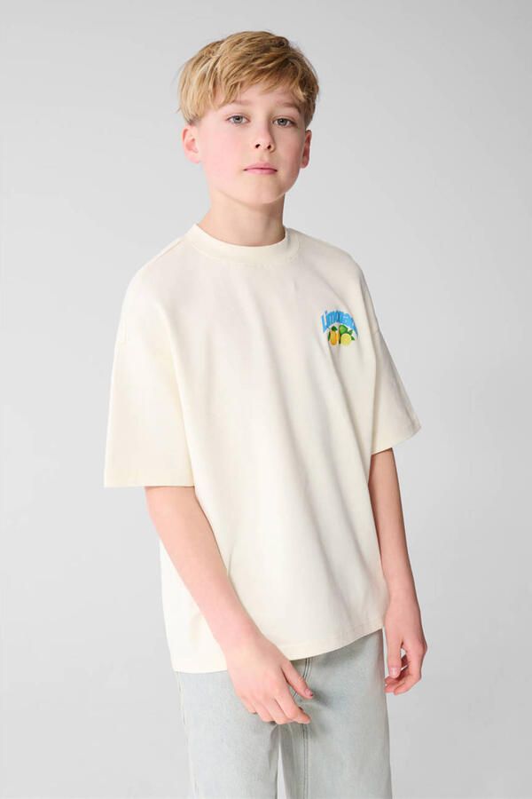 Shoeby T-shirt met backprint ecru