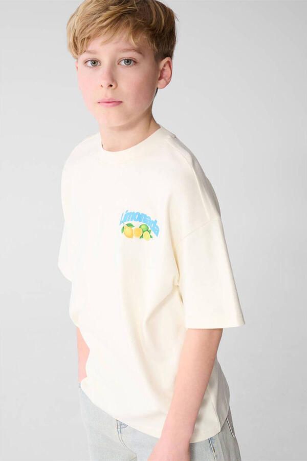 Shoeby T-shirt met backprint ecru - Foto 3