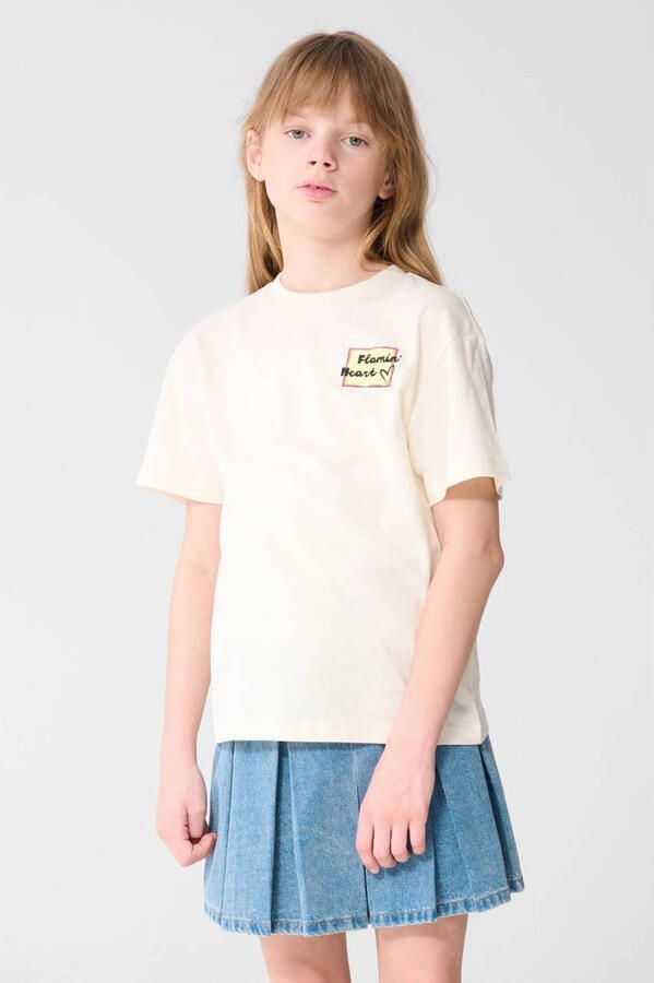 Shoeby T-shirt met backprint ecru - Foto 3