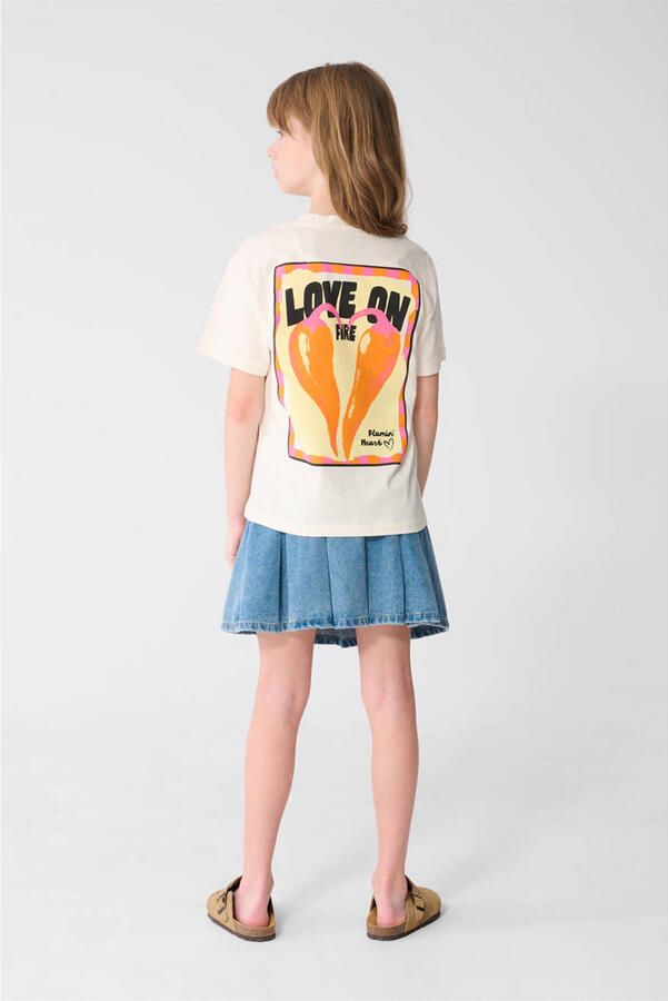 Shoeby T-shirt met backprint ecru - Foto 2