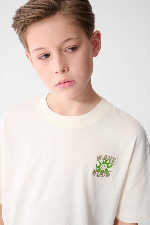 Shoeby T-shirt met backprint ecru - Foto 3