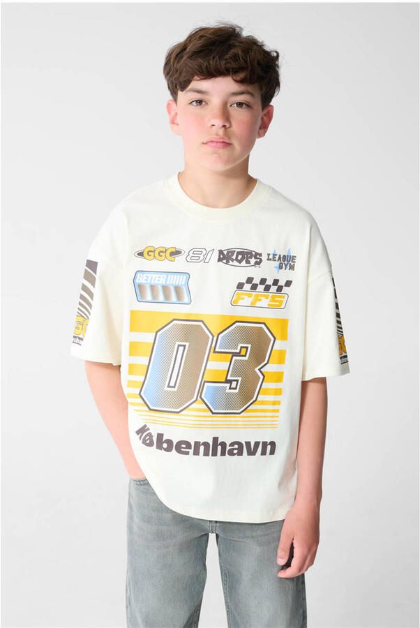 Shoeby T-shirt met backprint ecru