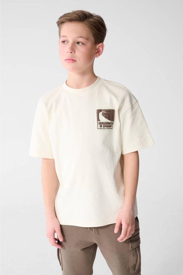Shoeby T-shirt met backprint ecru