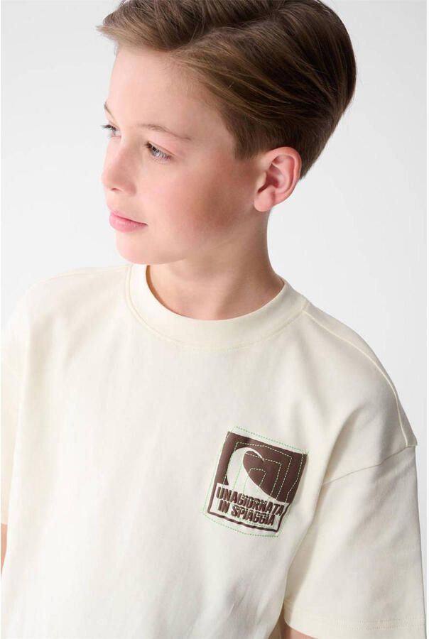 Shoeby T-shirt met backprint ecru - Foto 2