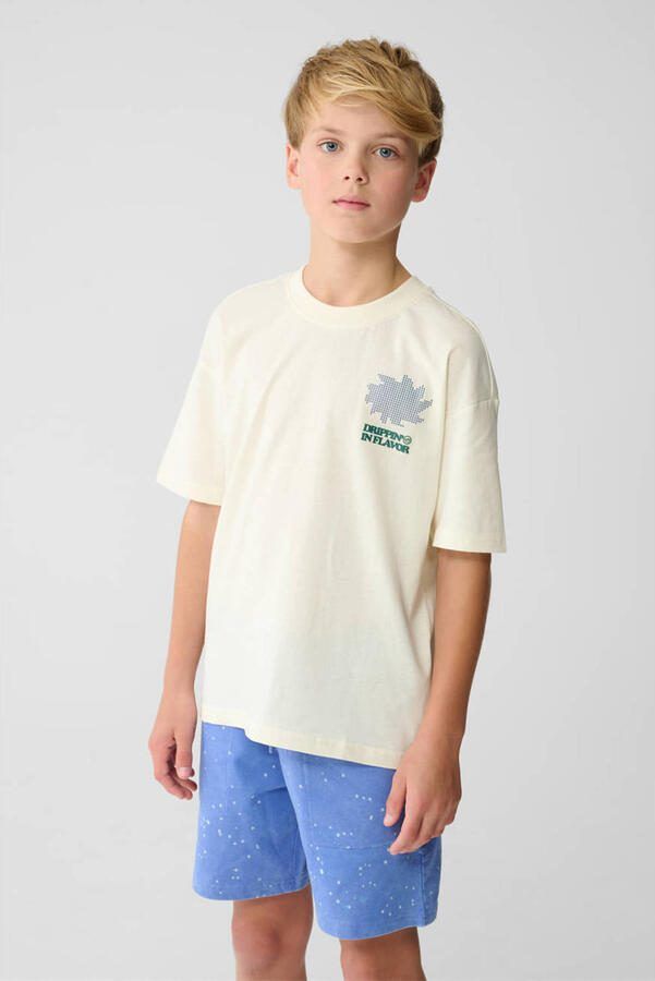 Shoeby T-shirt met backprint gebroken wit