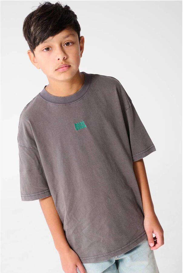 Shoeby T-shirt met backprint grijs