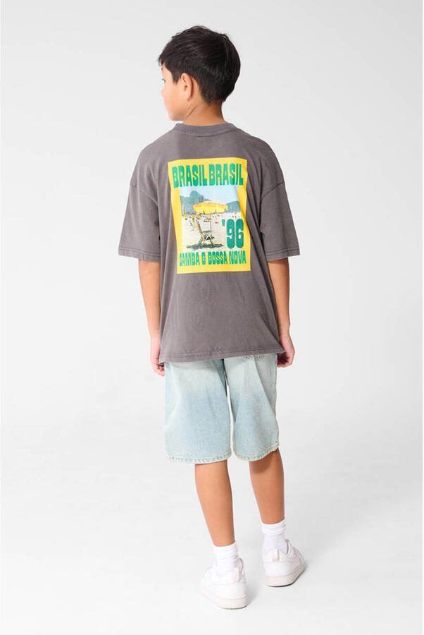 Shoeby T-shirt met backprint grijs - Foto 3
