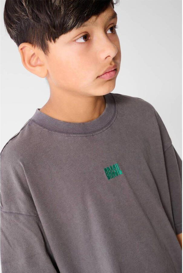 Shoeby T-shirt met backprint grijs - Foto 2