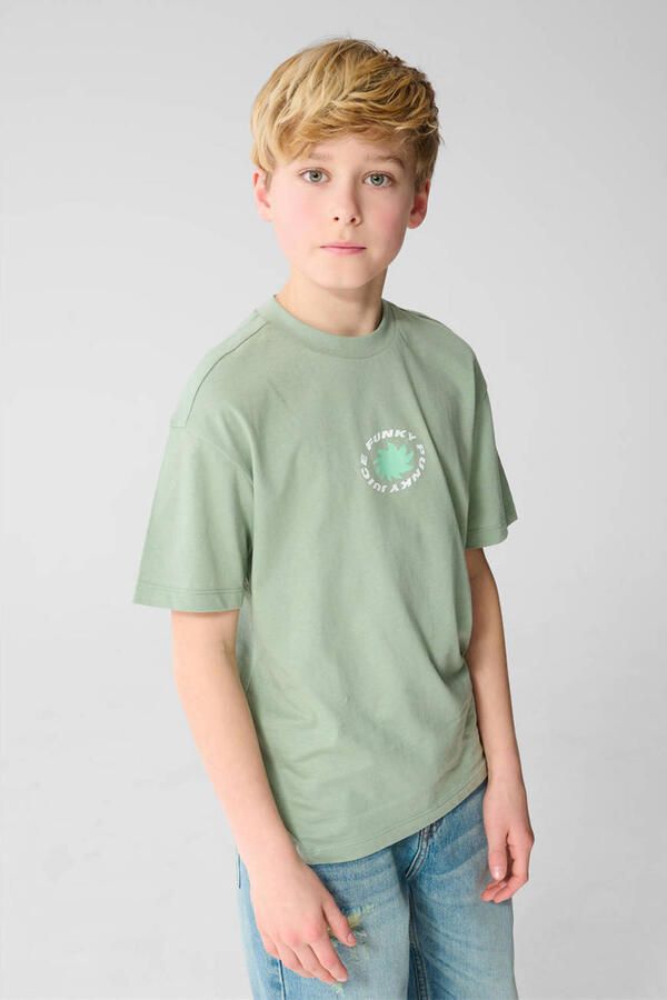 Shoeby T-shirt met backprint groen