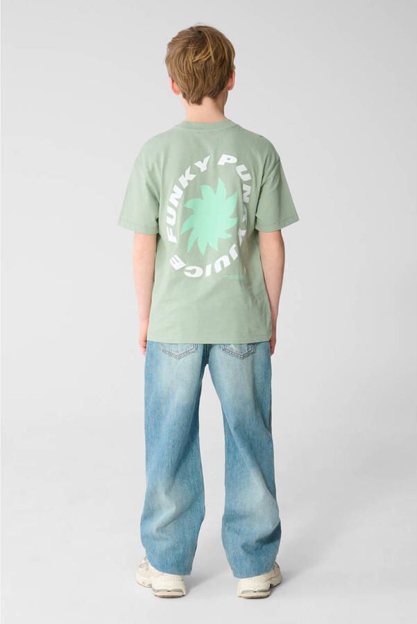 Shoeby T-shirt met backprint groen - Foto 3