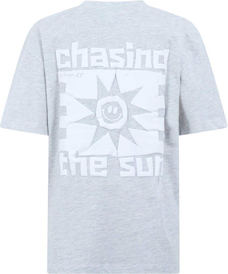 Shoeby T-shirt met backprint lichtblauw
