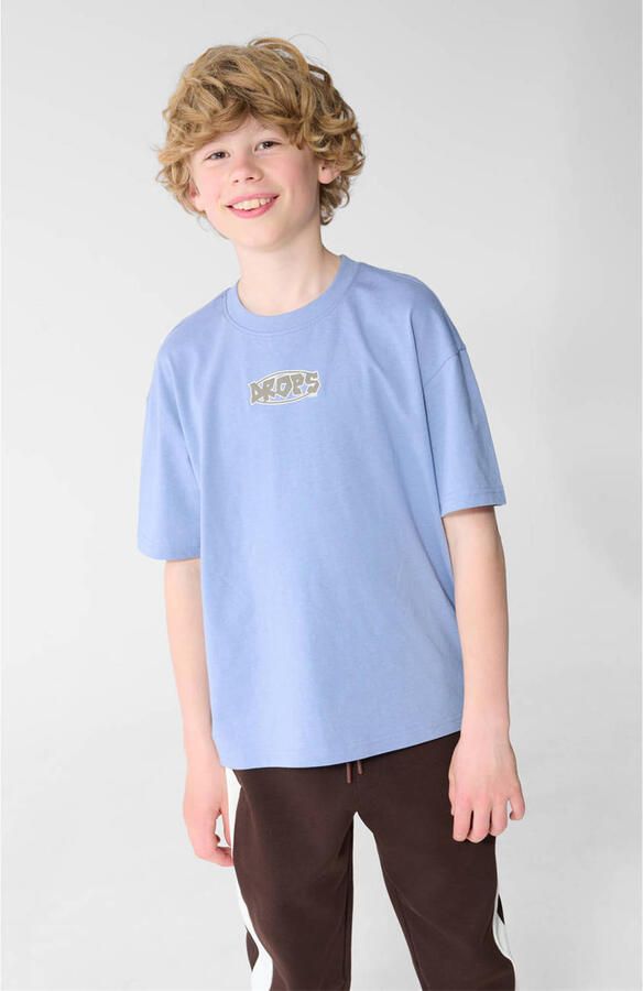 Shoeby T-shirt met backprint lichtblauw