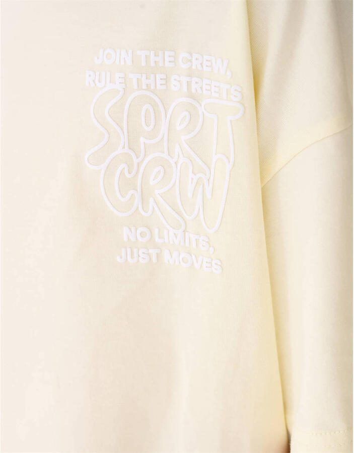 Shoeby T-shirt met backprint lichtgeel - Foto 2
