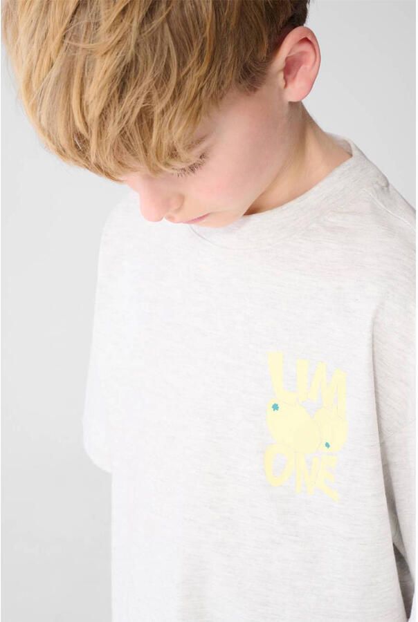 Shoeby T-shirt met backprint lichtgrijs - Foto 2