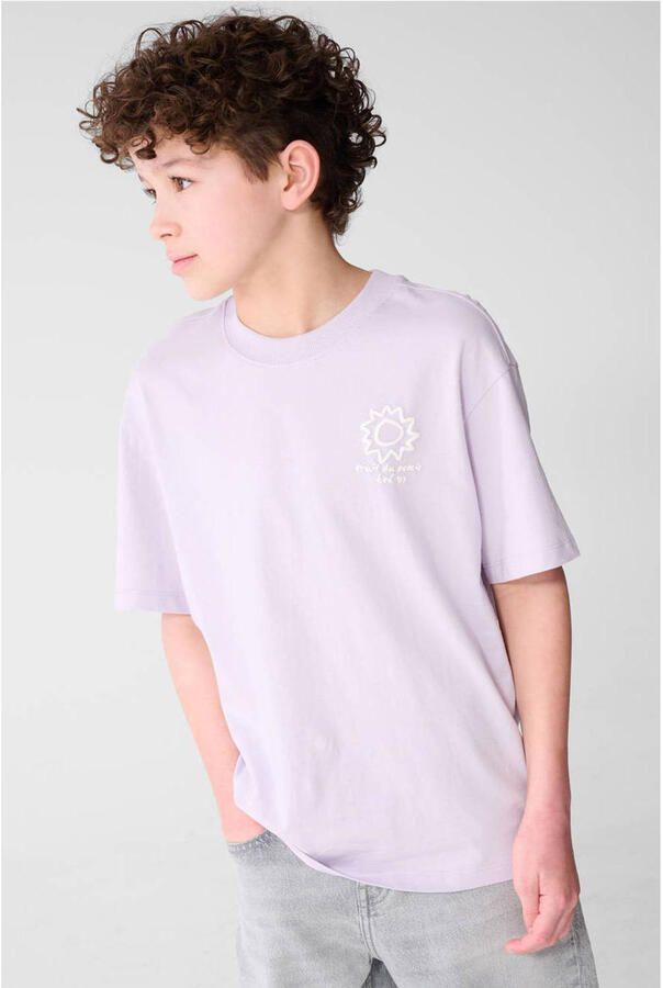 Shoeby T-shirt met backprint lila