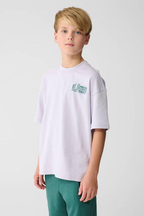 Shoeby T-shirt met backprint lila