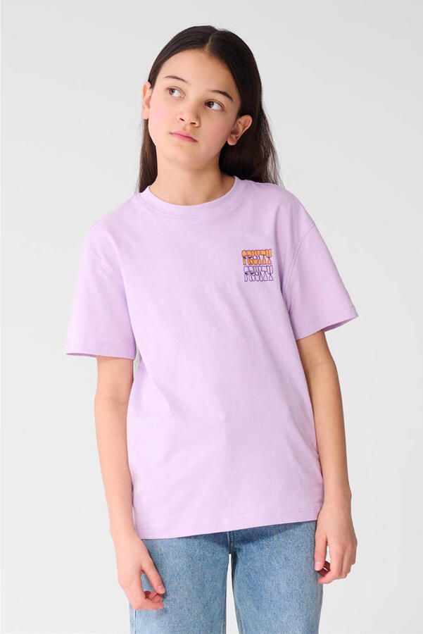 Shoeby T-shirt met backprint lila