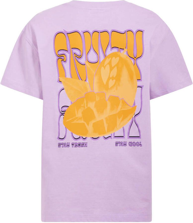 Shoeby T-shirt met backprint lila - Foto 2