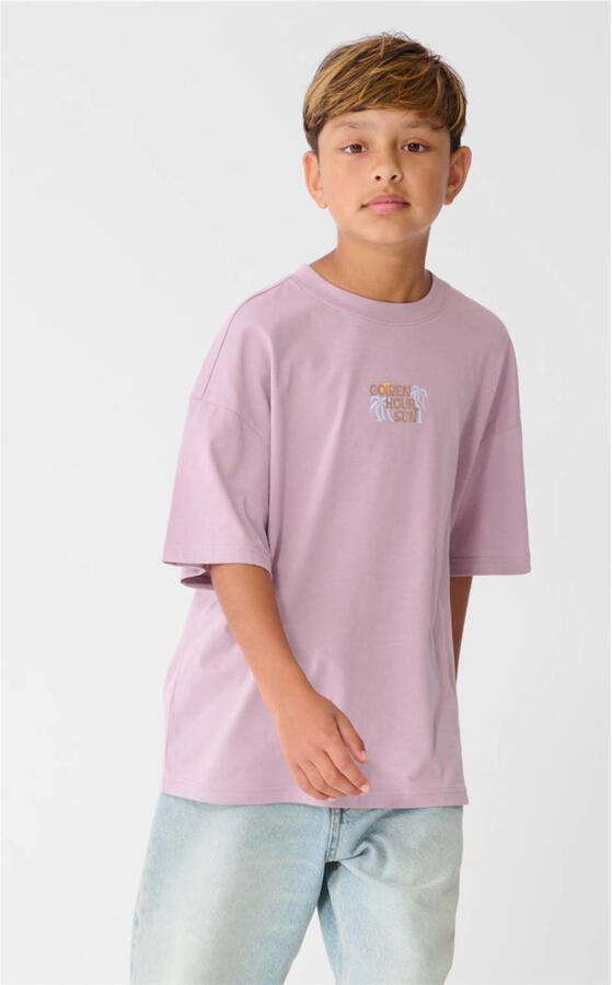Shoeby T-shirt met backprint lila