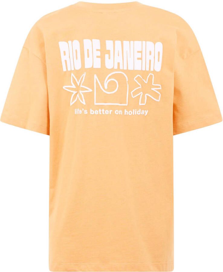 Shoeby T-shirt met backprint oranje - Foto 2