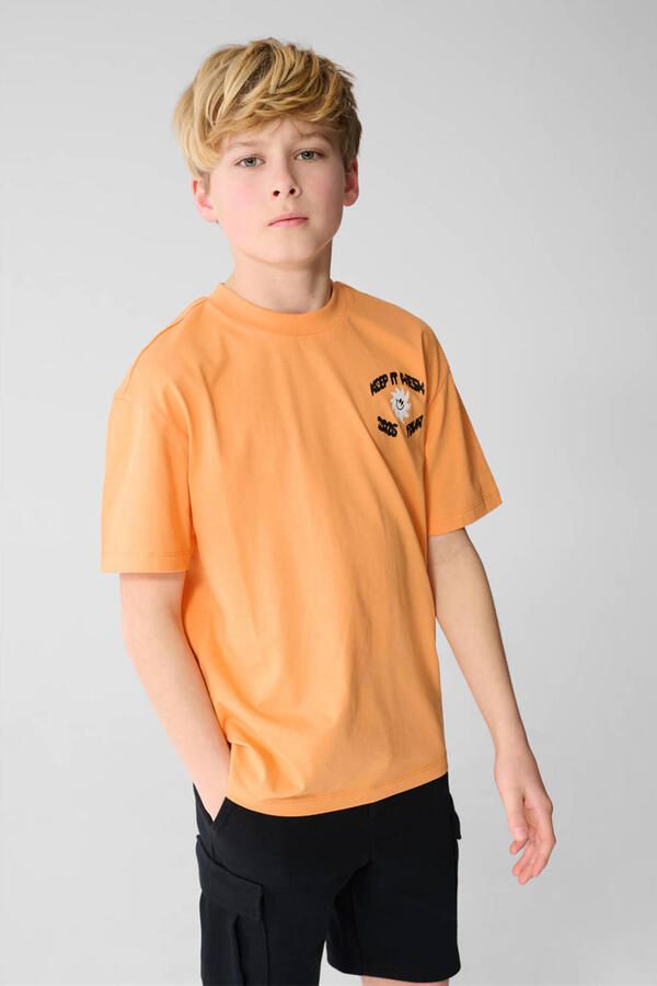 Shoeby T-shirt met backprint oranje