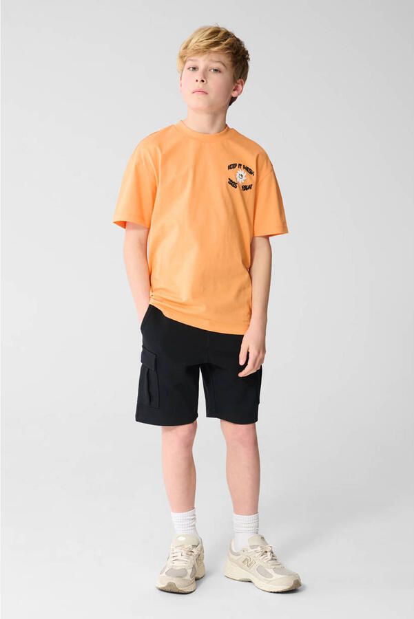 Shoeby T-shirt met backprint oranje - Foto 2