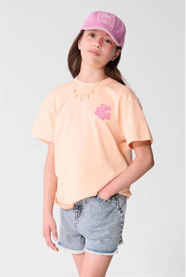 Shoeby T-shirt met backprint oranje