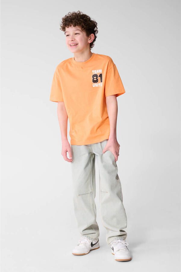 Shoeby T-shirt met backprint oranje - Foto 3