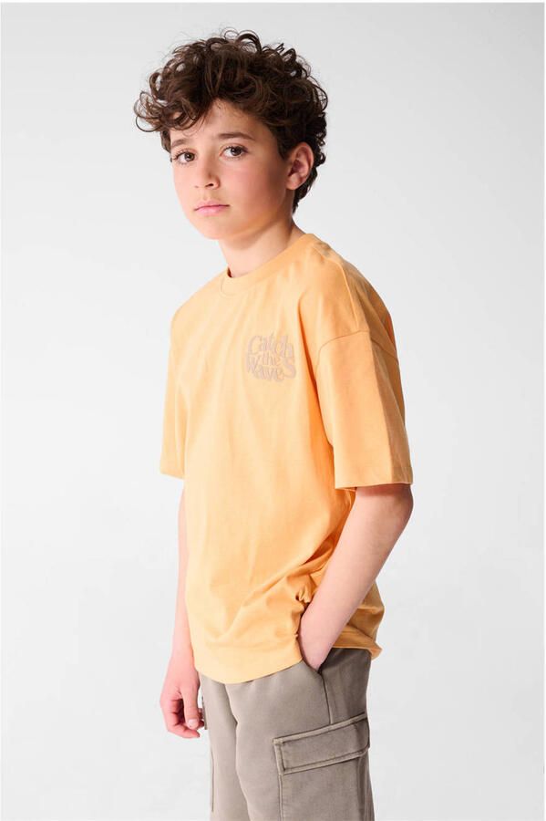 Shoeby T-shirt met backprint oranje - Foto 3