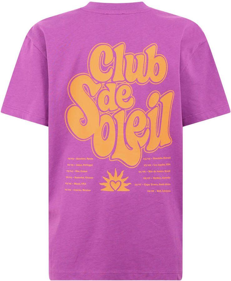 Shoeby T-shirt met backprint paars - Foto 2