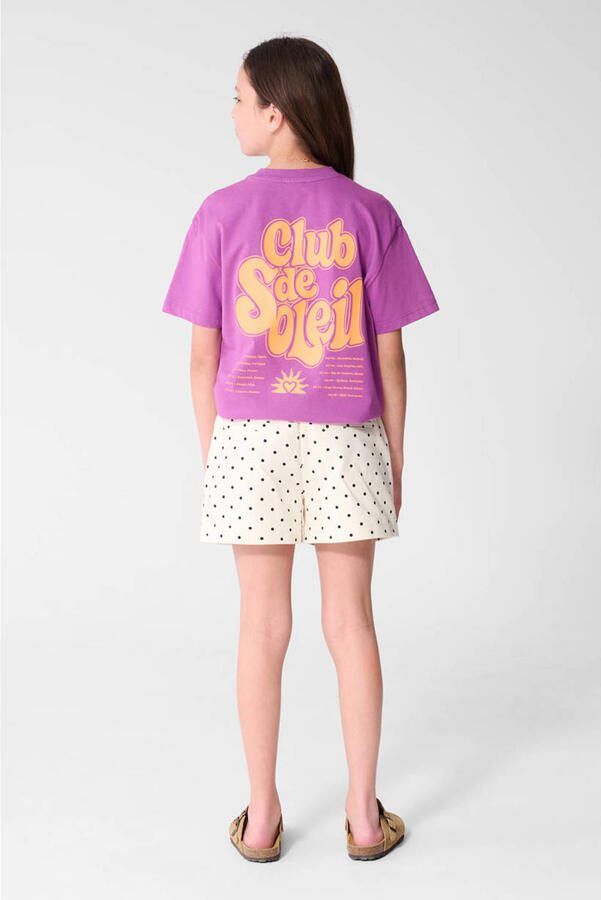 Shoeby T-shirt met backprint paars - Foto 3