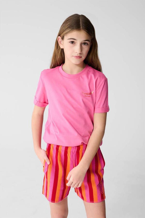 Shoeby T-shirt met backprint roze