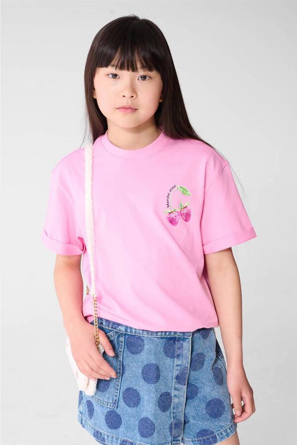 Shoeby T-shirt met backprint roze