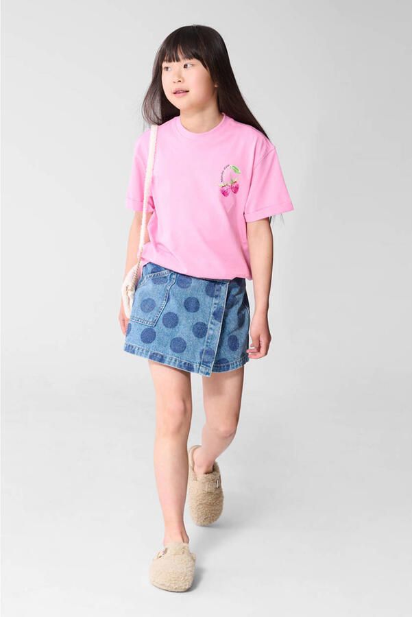 Shoeby T-shirt met backprint roze - Foto 3
