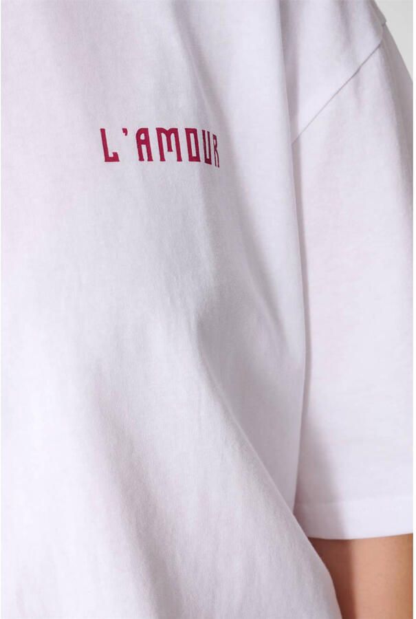 Shoeby T-shirt met backprint wit - Foto 3