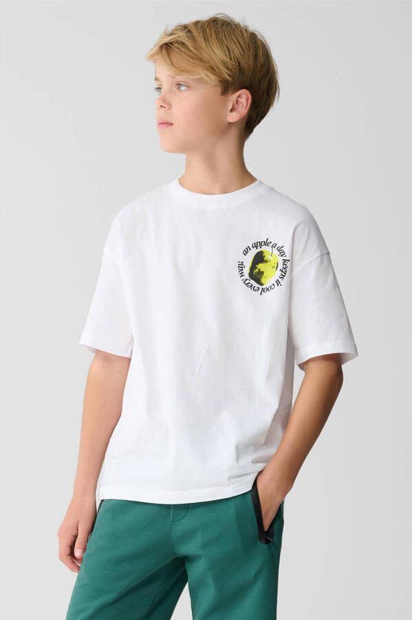 Shoeby T-shirt met backprint wit - Foto 3