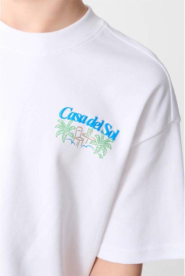 Shoeby T-shirt met backprint wit - Foto 2