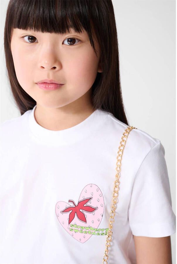 Shoeby T-shirt met backprint wit - Foto 2