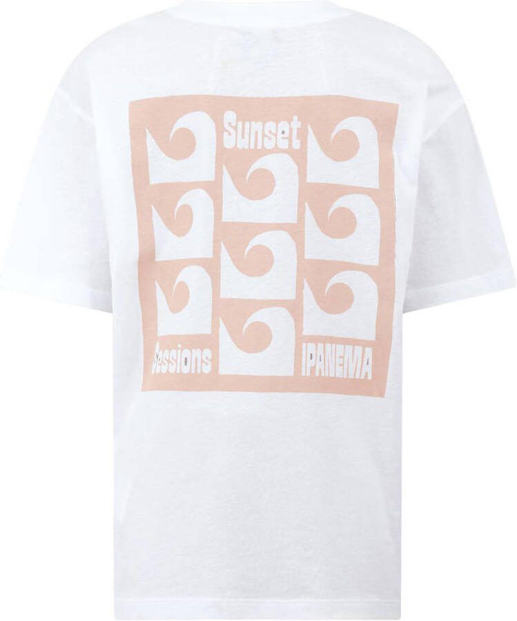 Shoeby T-shirt met backprint wit - Foto 2