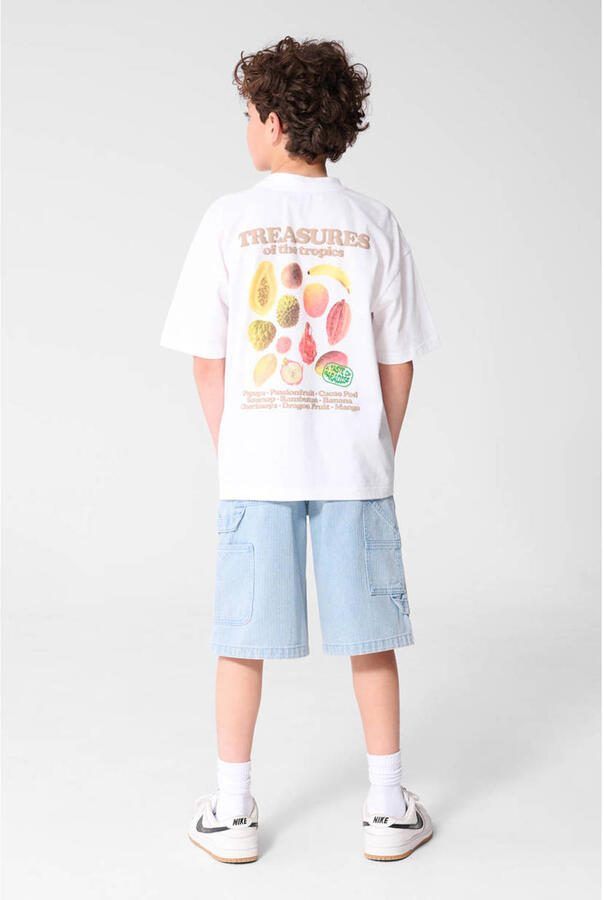 Shoeby T-shirt met backprint wit - Foto 3