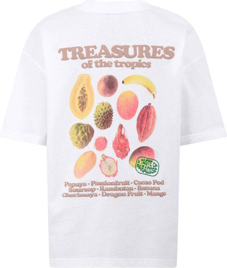 Shoeby T-shirt met backprint wit - Foto 2