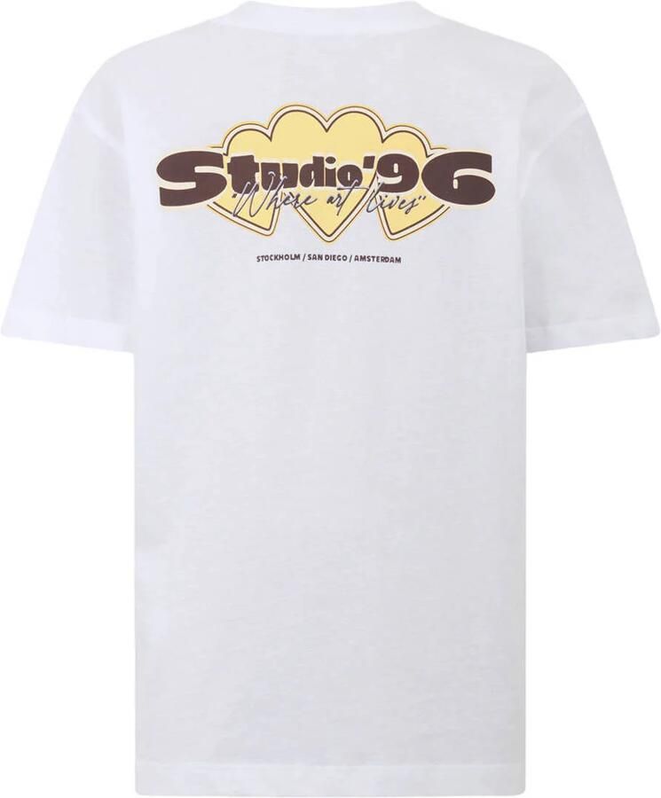 Shoeby T-shirt met backprint wit - Foto 2
