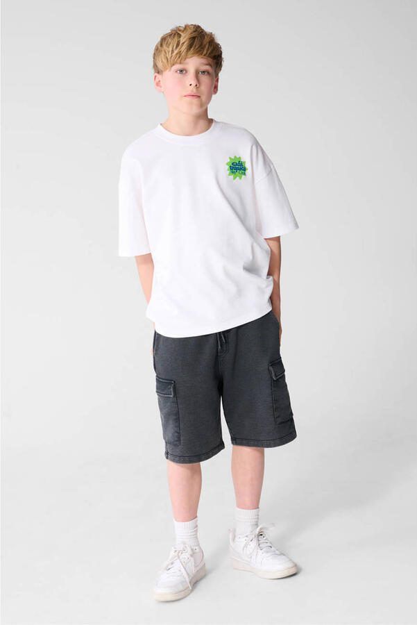Shoeby T-shirt met backprint wit - Foto 3