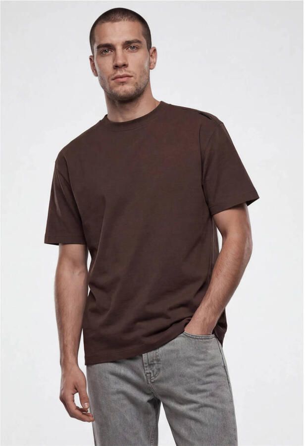 Shoeby T-shirt met logo donkerbruin