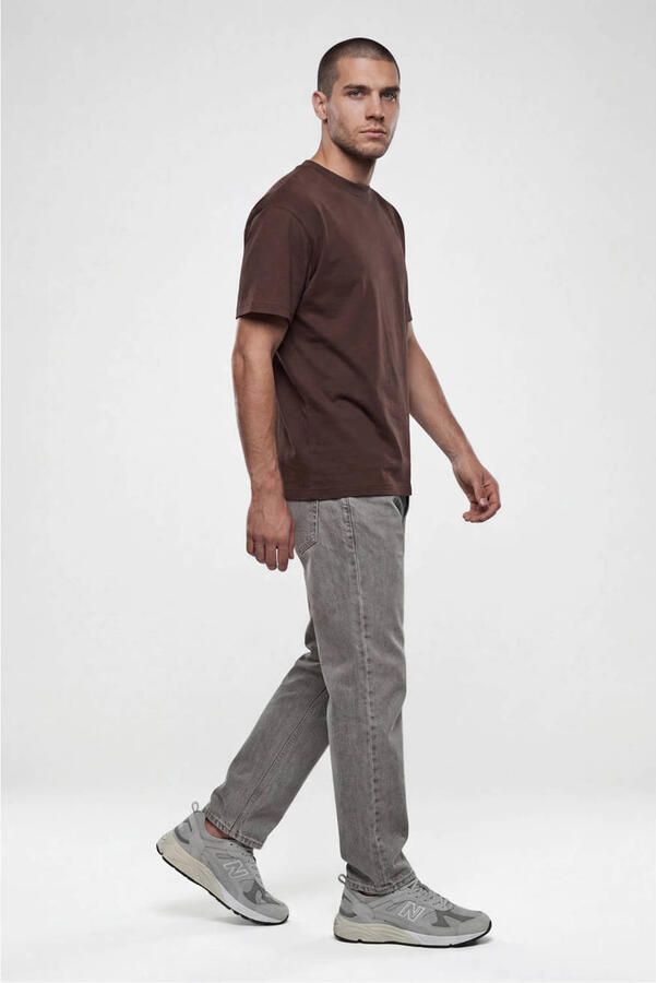 Shoeby T-shirt met logo donkerbruin - Foto 3