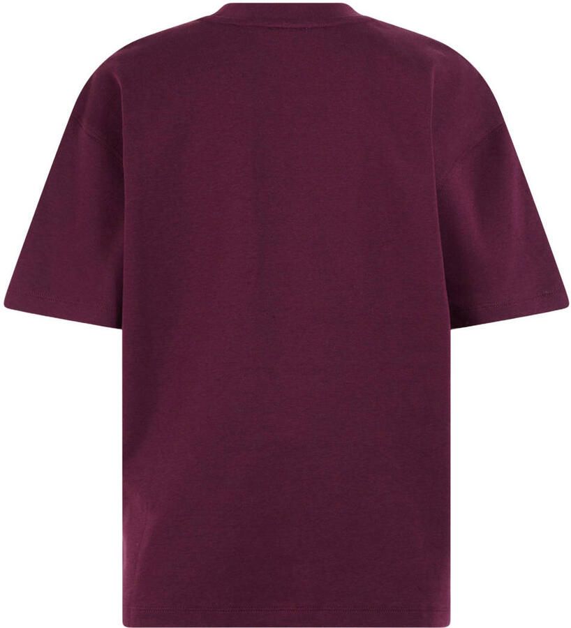 Shoeby T-shirt met logo donkerrood - Foto 2