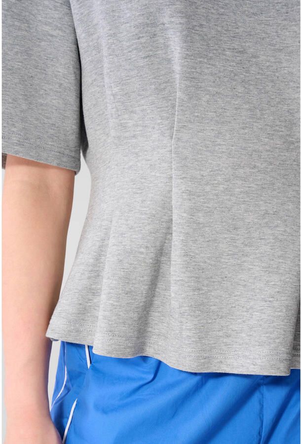 Shoeby T-shirt met peplum grijs - Foto 2