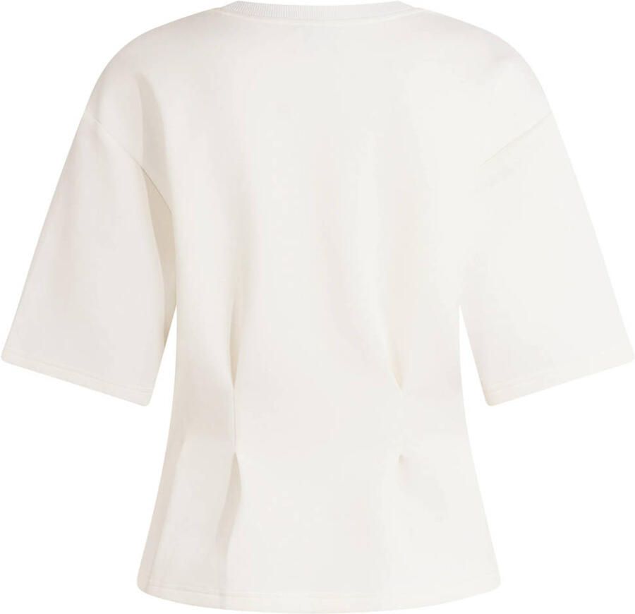 Shoeby T-shirt met peplum wit - Foto 2