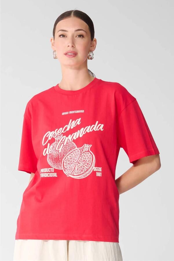 Shoeby T-shirt met print rood