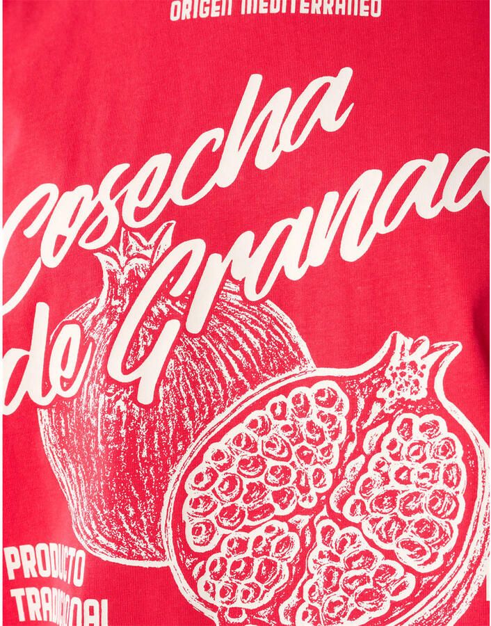Shoeby T-shirt met print rood - Foto 2